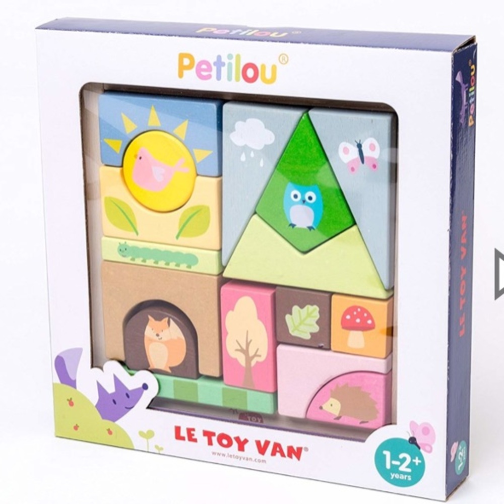 Le Toy Van Petilou Woodland Puzzle Blocks New
